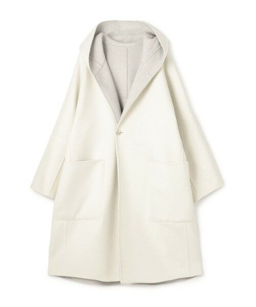 tuduhono 美品】トゥモローランド　 フーデッドコート　ダブルフェ ウールカシミヤダブルフェイス フーデットコート｜トゥモローランド