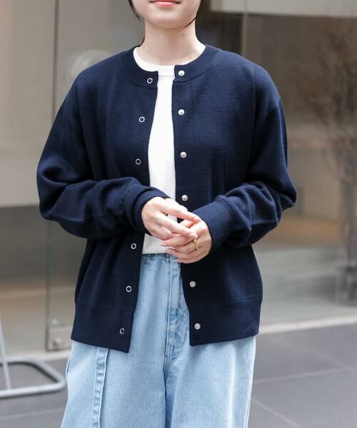 アーバンリサーチ ドアーズ（URBAN RESEARCH DOORS）/FORK&SPOON　ミラノリブクルーネックカーディガン URBAN RESEARCH DOORS（アーバンリサーチドアーズ） URBAN RESEARCH