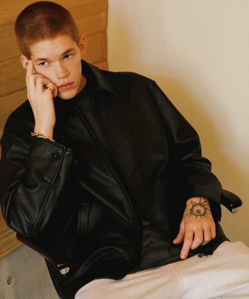 URBAN RESEARCH（アーバンリサーチ） LAMB LEATHER SPORTS JACKET