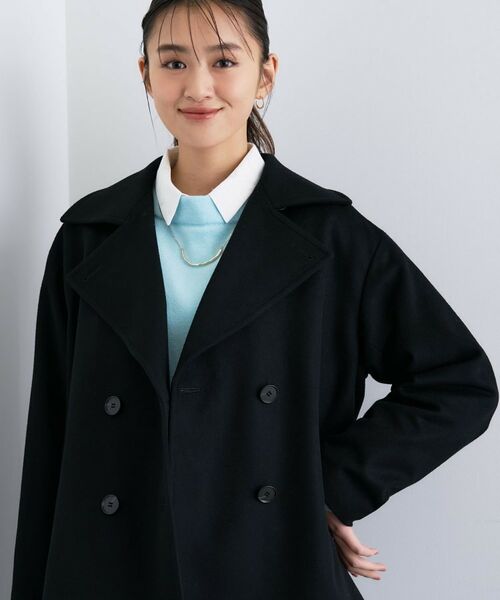 INDIVI（インディヴィ） 【軽やか／ゆったり】ウール混ショート