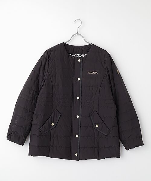 VALENZA VALENZA / バレンザ ノーカラー ダウンジャケット
