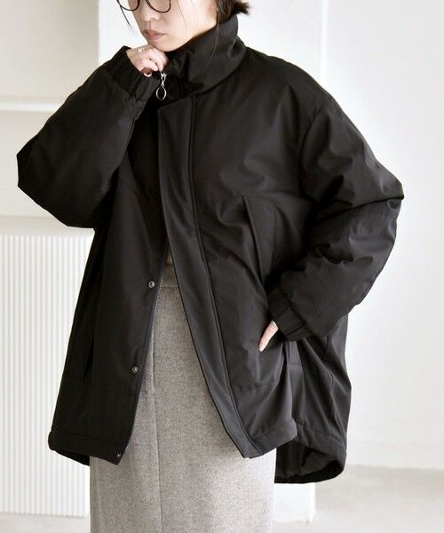 SHIPS（シップス） quaranciel:〈撥水加工〉中綿 スタンドカラー