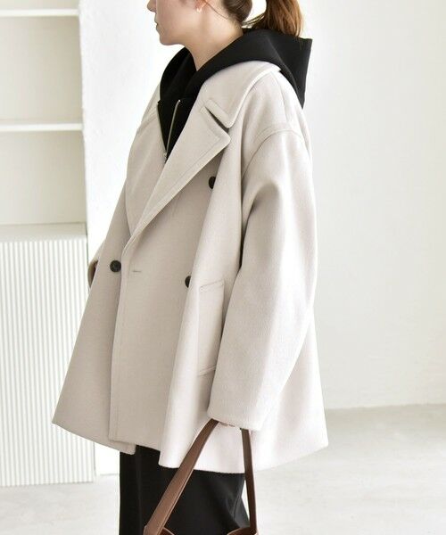 SHIPS（シップス） quaranciel: PURE WOOL ダブルブレスト テーラード