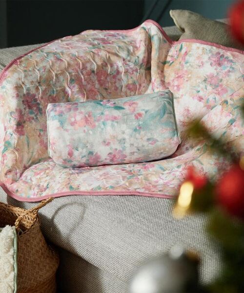 ローラアシュレイ モーティマ レザー クッション 2個セット ローラ