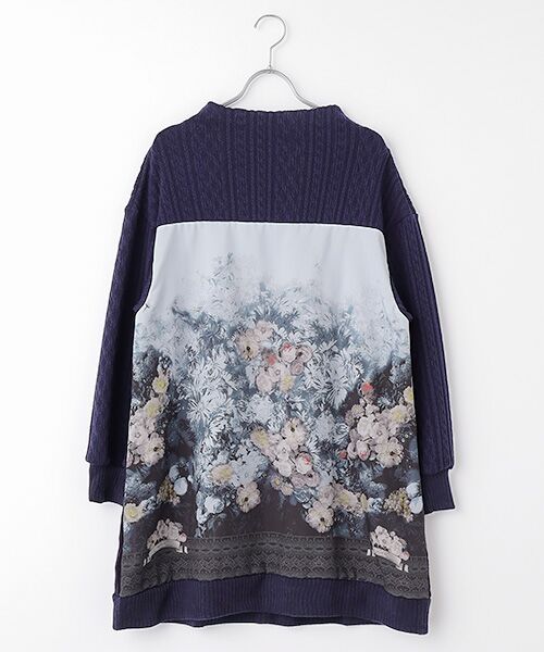 INGEBORG（インゲボルグ） ミスティガーデンpt.使いニットチュニック