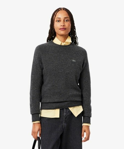 LACOSTE（ラコステ） 3Dニッティングシームレス ウールニットセーター