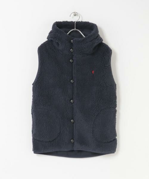 美品 GYMPHLEX BOA HOODED VESTアーバンリサーチドアーズ Gymphlex(ジムフレックス) BOA HOODED VEST ボアフーデッドベスト [J