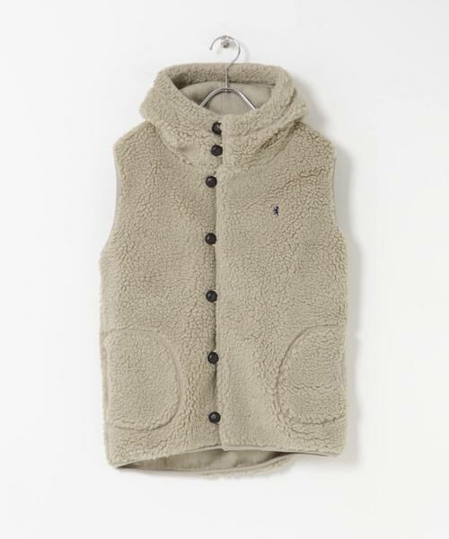 美品 GYMPHLEX BOA HOODED VESTアーバンリサーチドアーズ Gymphlex(ジムフレックス) BOA HOODED VEST ボアフーデッドベスト [J