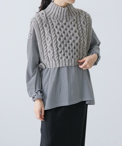 かぐれ（kagure）/ペルータートルショートベスト かぐれ かぐれ / かぐれ ペルータートルショートベスト : タカシマヤ