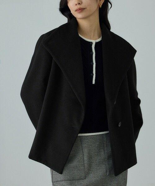 ひ　　ロペ　プレミアムカシミヤショートコート　キナリ　サイズ40 ROPE'（ロペ） プレミアムカシミヤ ショートコート : タカシマヤ