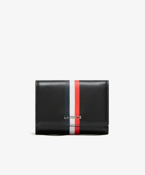LACOSTE（ラコステ） トリコロールプリントレザー3つ折りウォレット