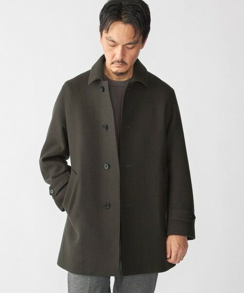 【美品】SHIPS／シップス　ダブルフェイスメルトンカーコート SHIPS（シップス） SHIPS: SUPER 140's メルトン カーコート