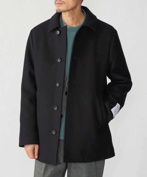 SHIPS（シップス） SHIPS: S140 ウールシルク シングル ピーコート