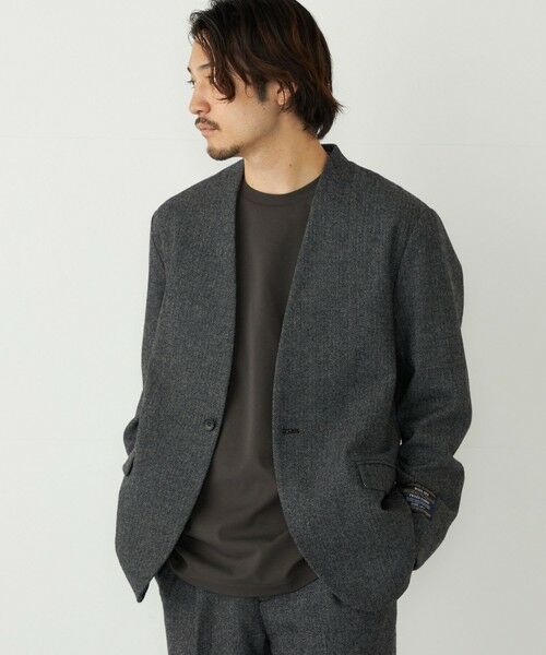 ships シップス ツイードノーカラージャケット　36 SHIPS（シップス） SHIPS Colors:T/W ツイード ノーカラー ジャケット