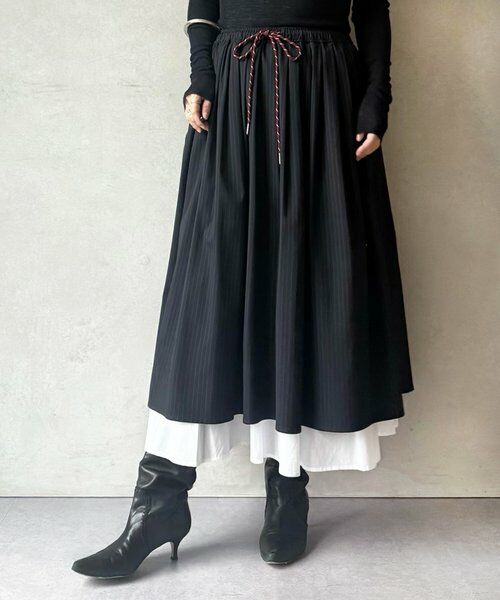 BEARDSLEY（ビアズリー） レイヤードギャザースカート : タカシマヤ