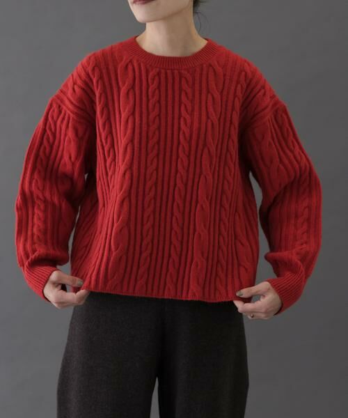 アーバンリサーチ ドアーズ（URBAN RESEARCH DOORS）/FORK&SPOON　ケーブルニットプルオーバー URBAN RESEARCH DOORS（アーバンリサーチドアーズ） URBAN RESEARCH