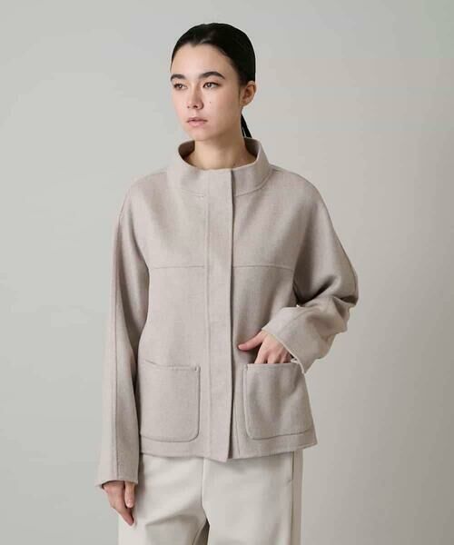 HIROKO KOSHINO（ヒロコ コシノ） カシミヤ混ライトリバーショート