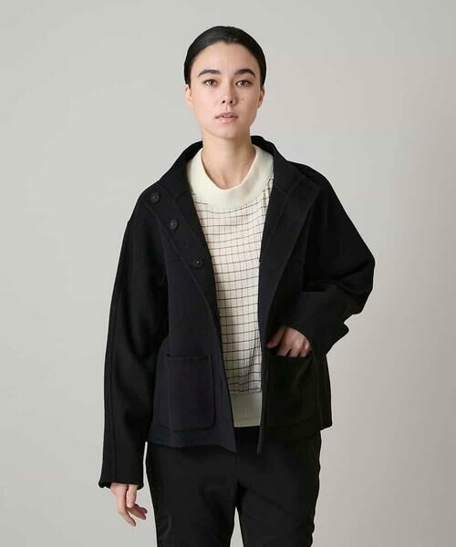 HIROKO KOSHINO（ヒロコ コシノ） カシミヤ混ライトリバーショート