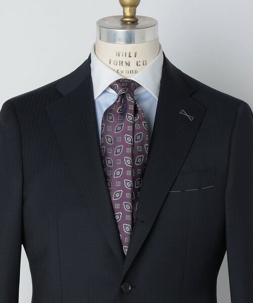 SHIPS（シップス） FRANCO BASSI: シルク コンビ コモン ネクタイ