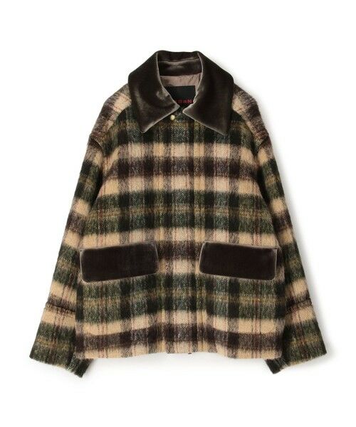 TOMORROWLAND（トゥモローランド） シャギーチェック ジップアップ