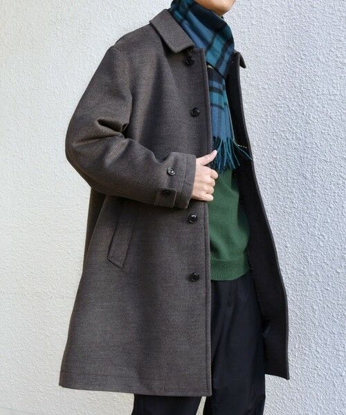 SHIPS（シップス） SHIPS any: ウォーム メルトン ステンカラー コート