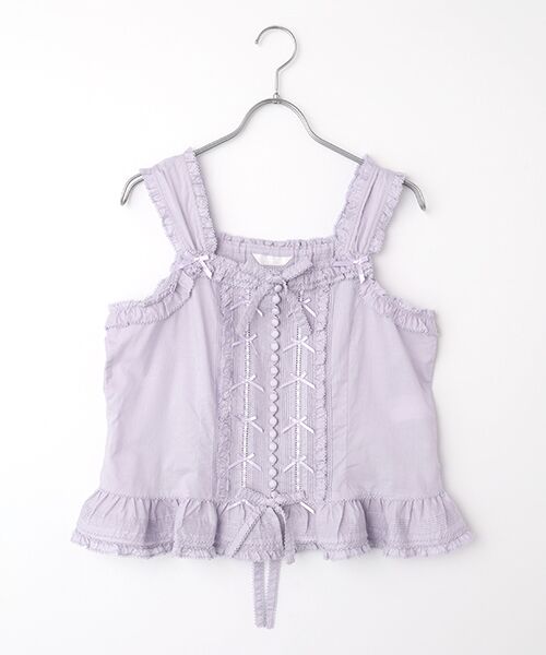 PINK HOUSE（ピンクハウス） フリル使いローンキャミソールブラウス