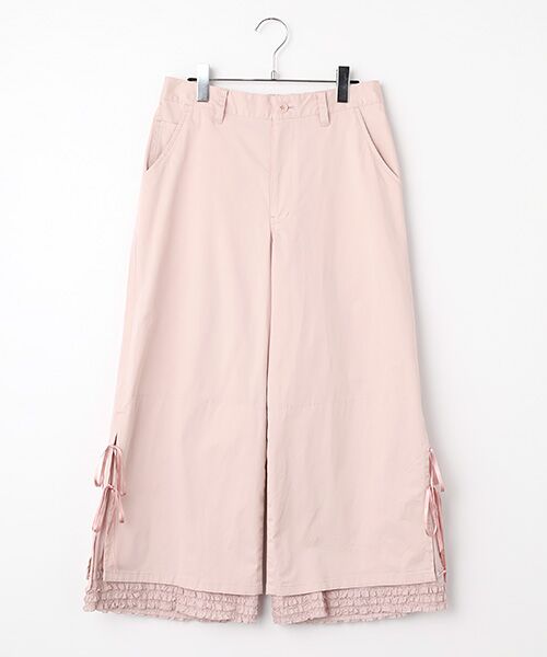 PINK HOUSE（ピンクハウス） フリルローン使いワイドパンツ