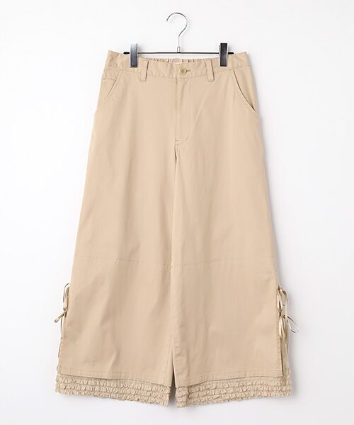 PINK HOUSE（ピンクハウス） フリルローン使いワイドパンツ