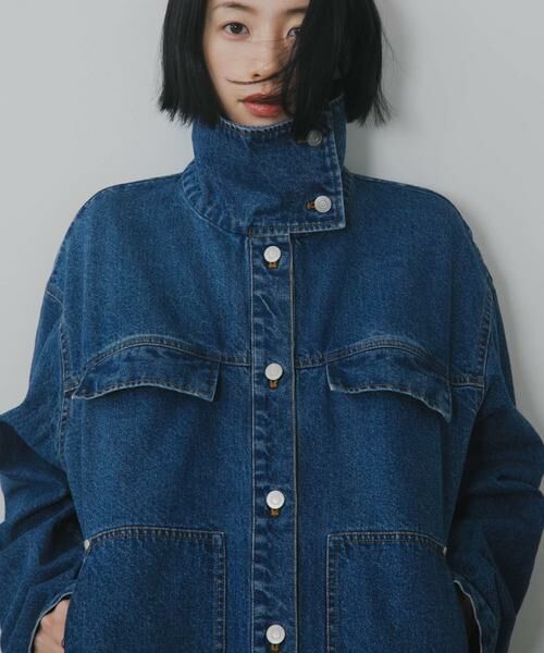 KBF（ケービーエフ） ハイネックデニムブルゾン : タカシマヤ
