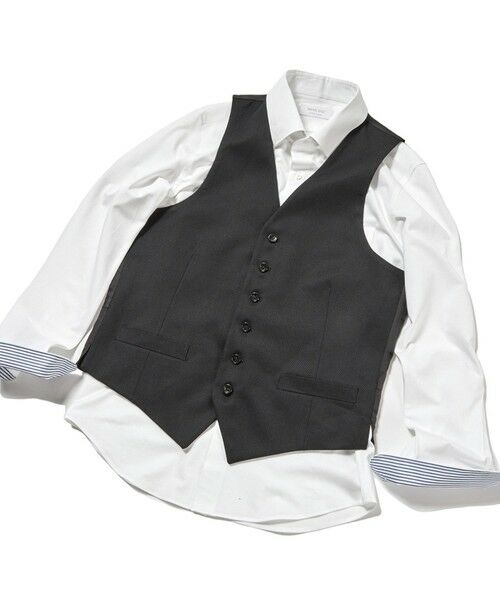 MEN'S BIGI（メンズビギ） シェブロンジャカードリバーシブルベスト