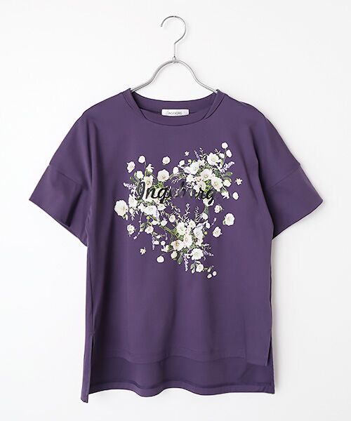 INGEBORG（インゲボルグ） アネモネワンポイントpt.Tシャツ