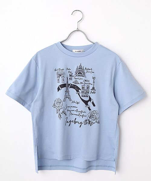 INGEBORG（インゲボルグ） ○フレンチアートプリントカットソー