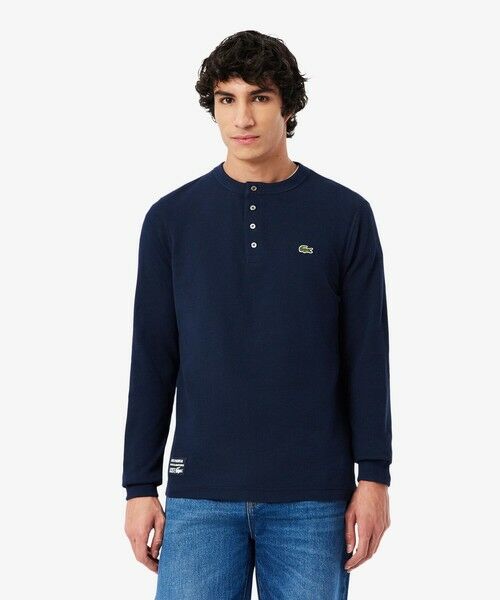 LACOSTE（ラコステ） ヘンリーネックワッフルTシャツ : タカシマヤ