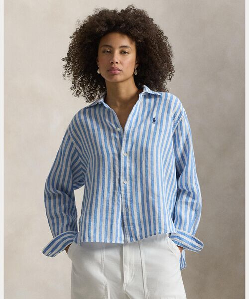 Polo Ralph Lauren リネンポロシャツ XXS ボーイズ 8才～20才)リネン シャツ （シャツ・ブラウス）｜POLO RALPH