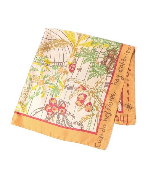 manipuri TOMORROWLAND シルクスカーフ オータムガーデン TOMORROWLAND（トゥモローランド） manipuri GARDEN シルクスカーフ