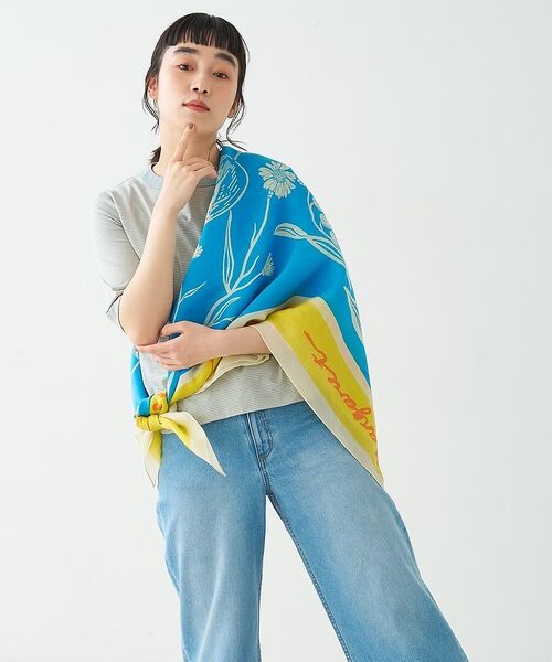 manipuriマニプリ　ストール美品です！ collex（コレックス） 【manipuri/マニプリ】ストールフローラ 120×120