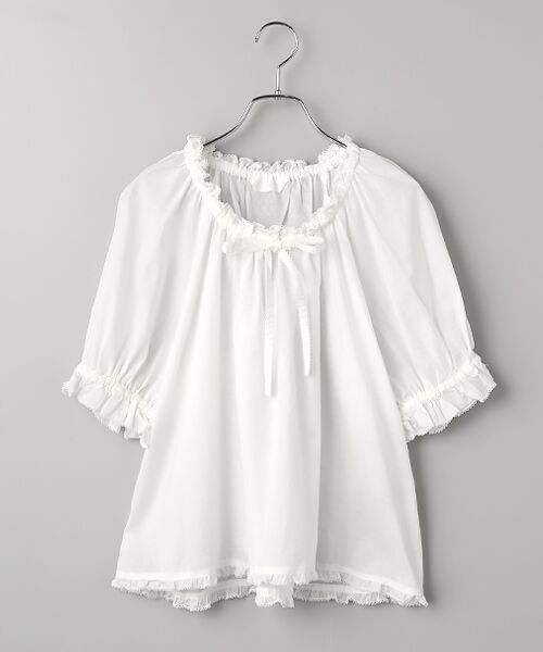 あん　新品♥PINK HOUSE◆スモックブラウス◆コットン　フリル PINK HOUSE（ピンクハウス） スモックブラウス : タカシマヤ