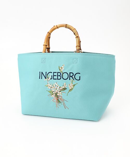 INGEBORG（インゲボルグ） バンブーハンドルトートバッグ : タカシマヤ