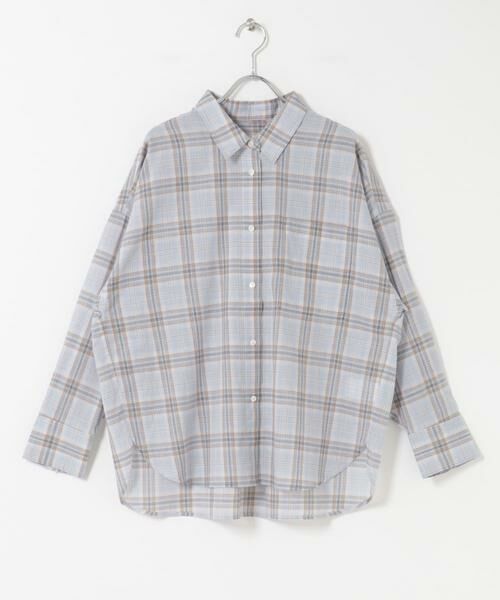 今季新品★アーバンリサーチドアーズ★ウールコットンチェックワイドシャツ URBAN RESEARCH DOORS - 今季新品☆アーバンリサーチドアーズ☆ウール