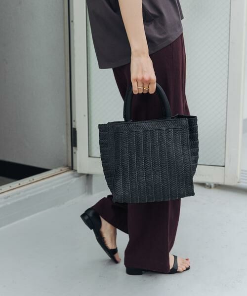 アーバンリサーチ　バスケットトート　カゴバック本革　レザー　半月　新品未使用品 URBAN RESEARCH DOORS（アーバンリサーチドアーズ） URBAN RESEARCH