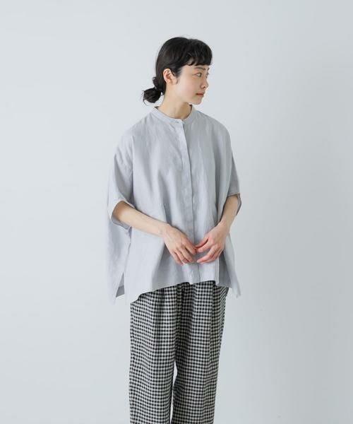 かぐれ かぐれ / かぐれ リネンスクエアケープシャツ : タカシマヤ 