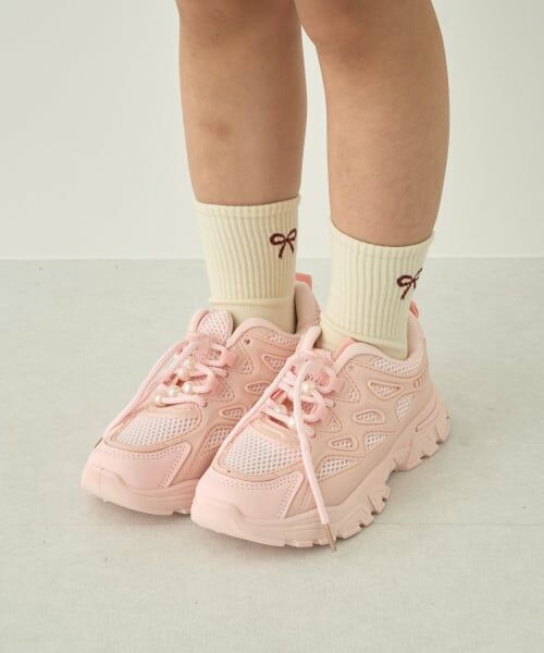 Lycee mine（リセマイン） パールつきスニーカー【子供服】【キッズ