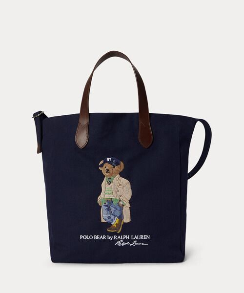 美品 Polo Ralph Lauren ポロベア キャンバス トートバッグ POLO RALPH LAUREN（ポロ・ラルフローレン） POLO RALPH LAUREN / ポロ