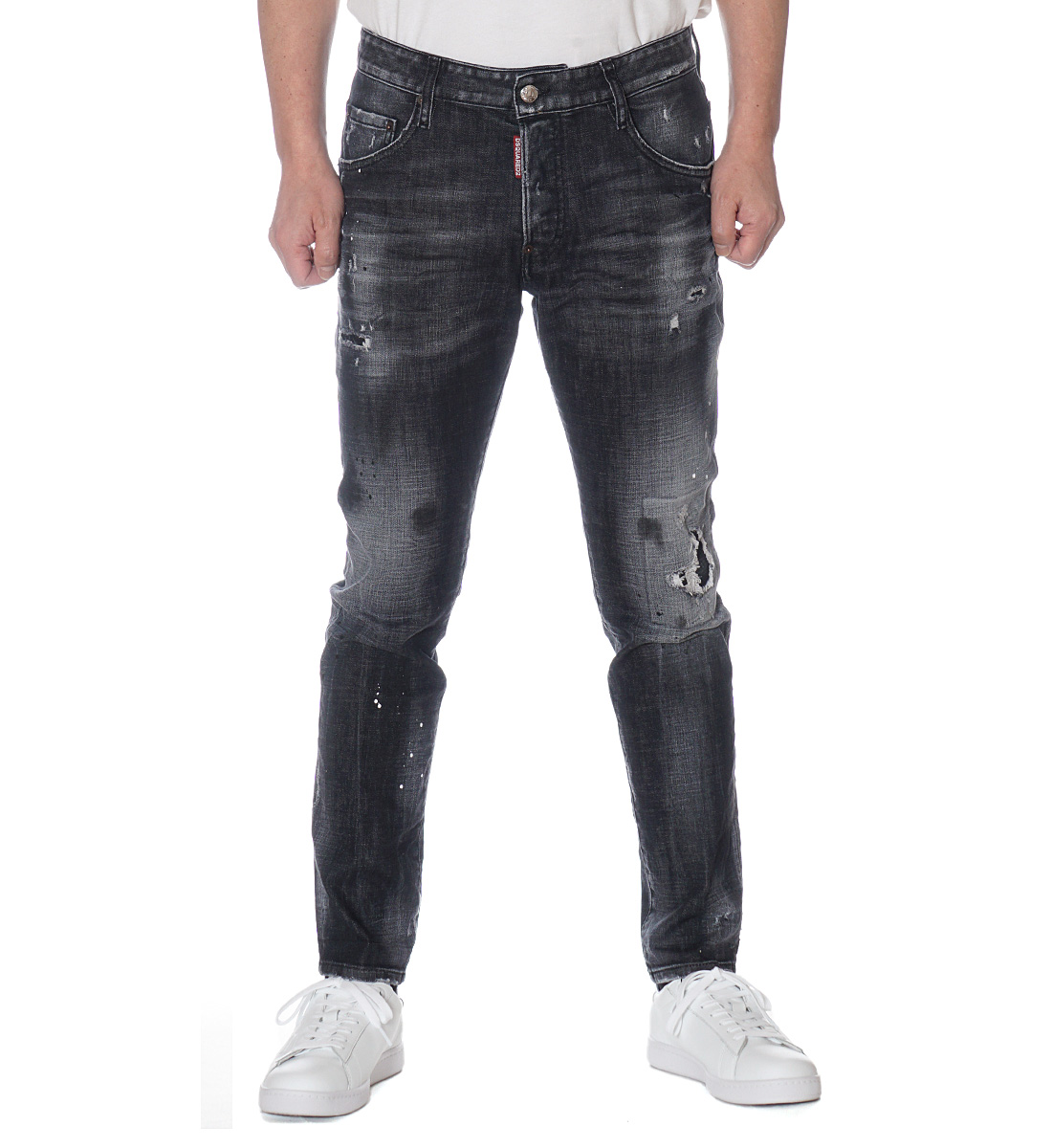 ディースクエアード DSQUARED2 デニム ジーンズ SKATER JEAN メンズ ブラック系 S74LB1039 S30357