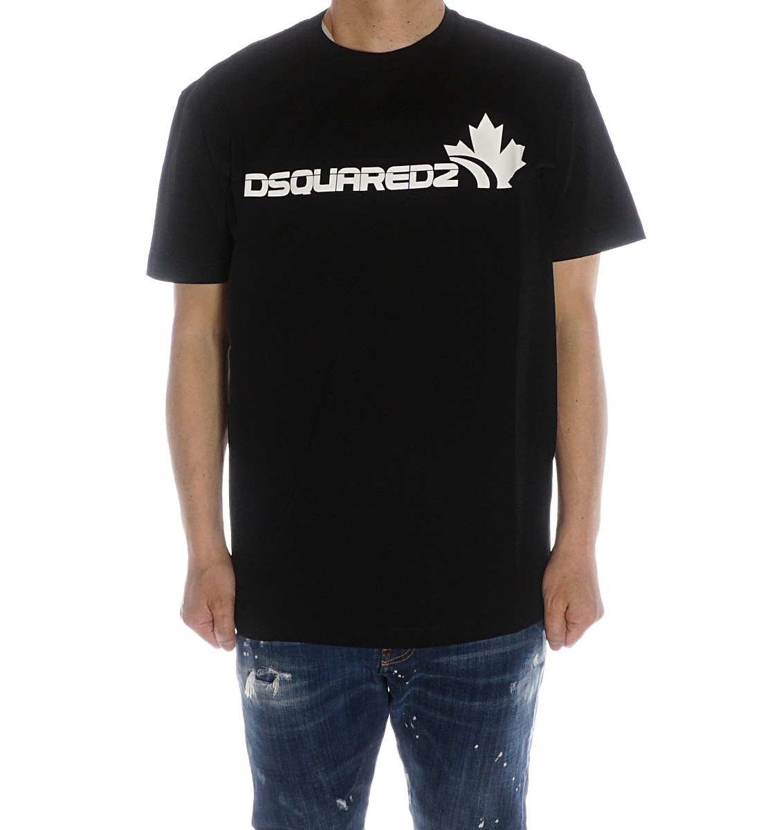 ディースクエアード DSQUARED2 Tシャツ メンズ ホワイト ブラック