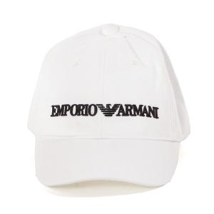 エンポリオアルマーニ EMPORIO ARMANI キャップ 帽子 メンズ ホワイト ブラック 62...
