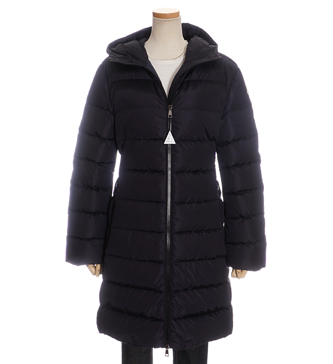 モンクレール MONCLER ダウンコート レディース ネイビー ブラック 093 1C00046 539ZD DOMBES