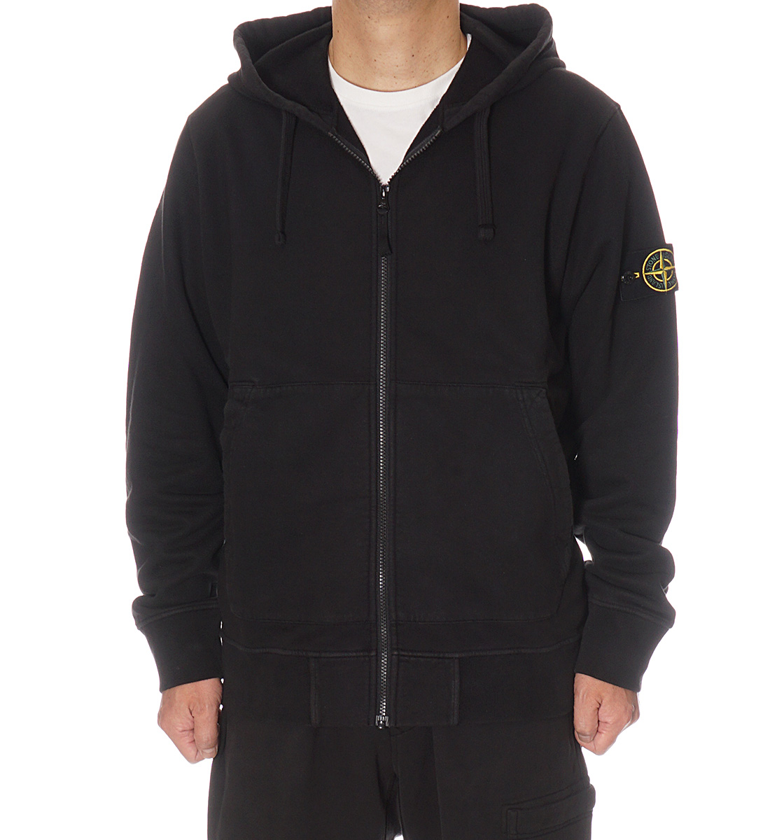 ストーンアイランド STONE ISLAND ジップパーカー メンズ ブラック