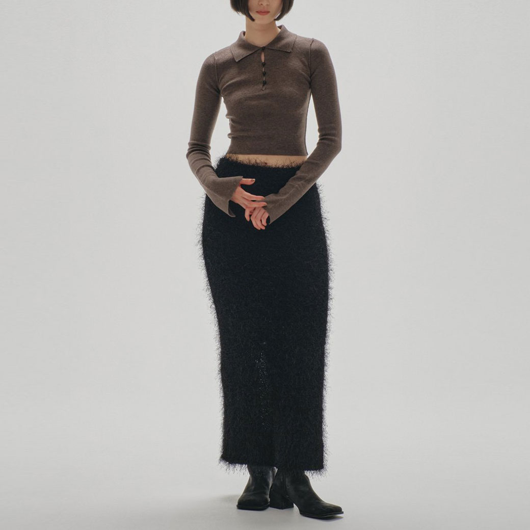 (予約) TODAYFUL Shaggy Knit Skirt シャギーニットスカート 12420805 (10月中旬以降入荷) レディース ロング丈｜selectzakkamu｜02