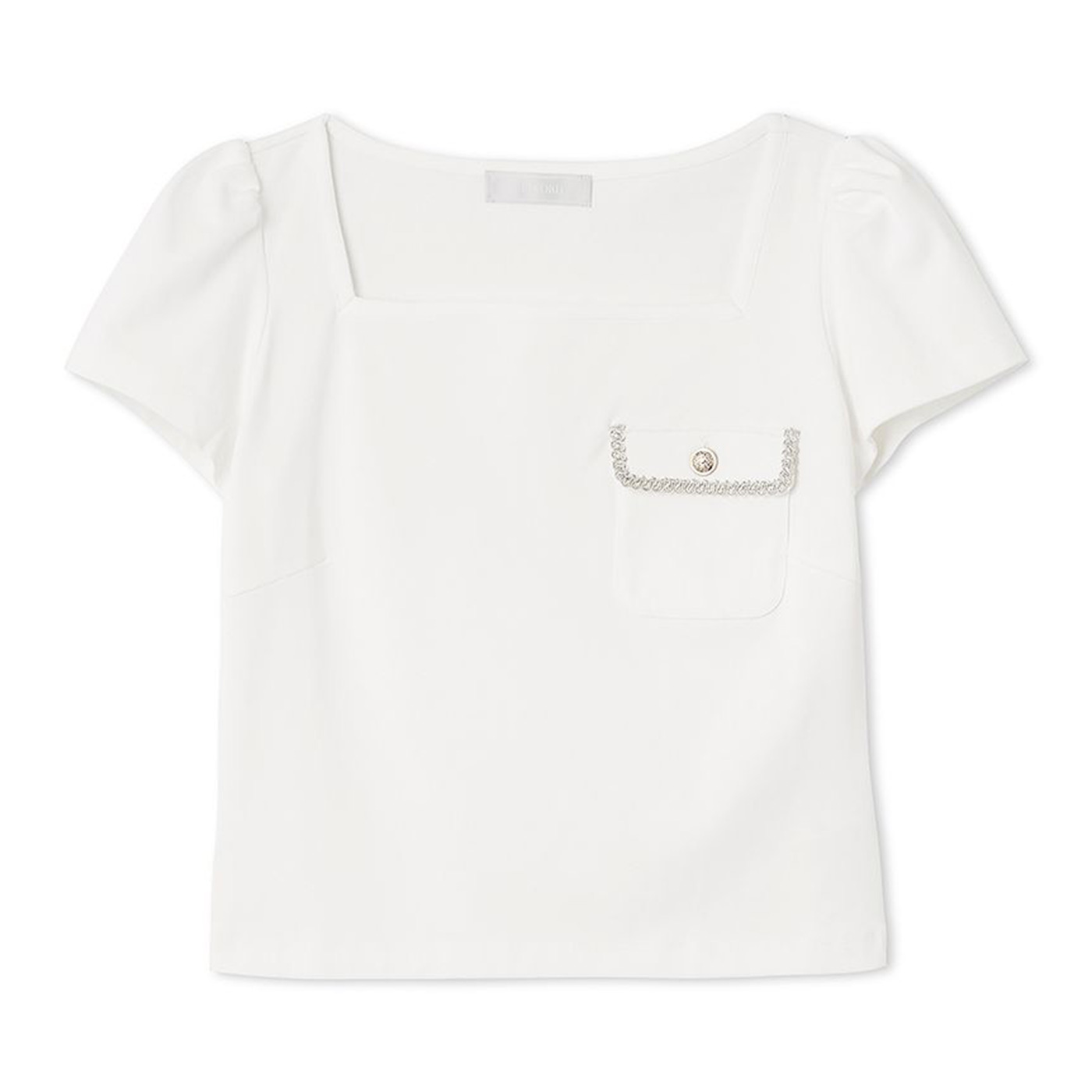 CELFORD グログランTシャツ　超美品 CELFORD / セルフォード ロゴチャームポイントTシャツ 24春夏